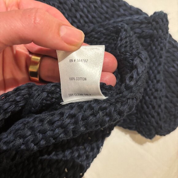 Atersee Navy Cotton Sweater - Picture 2 of 4